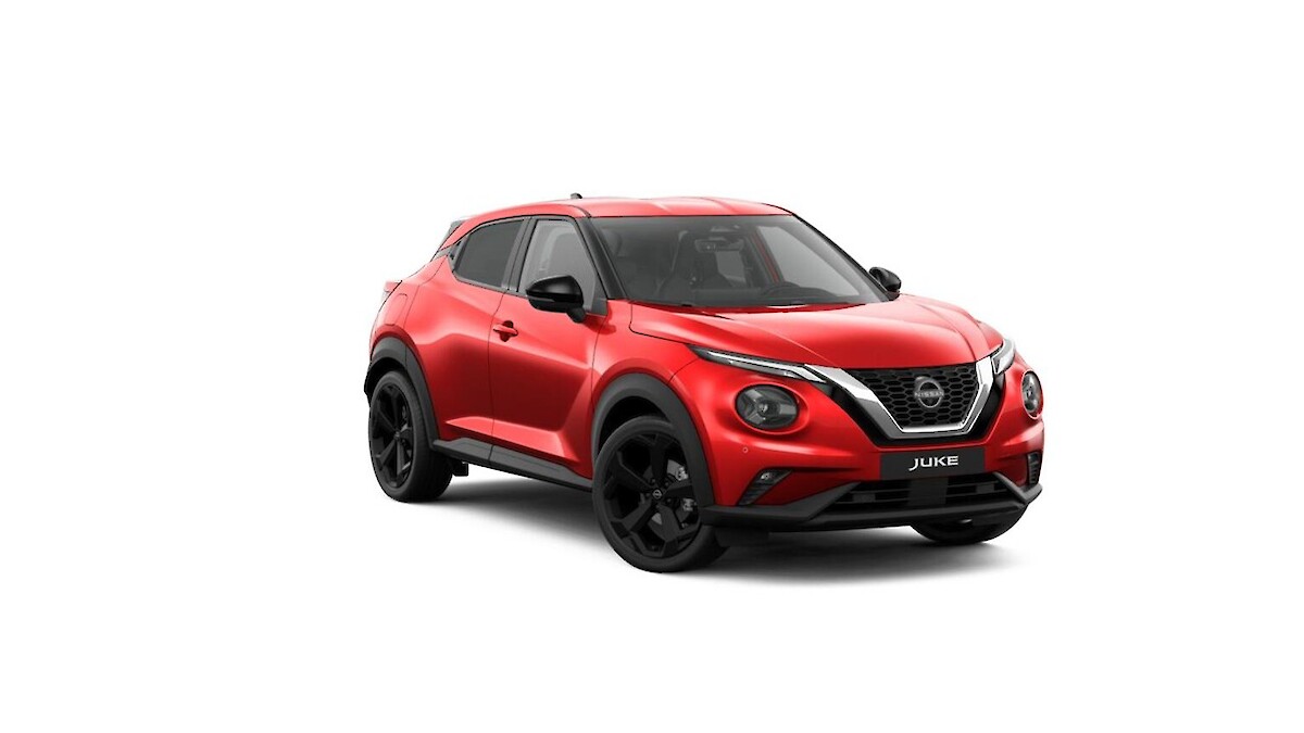 Nissan Juke naplemente vörös színben