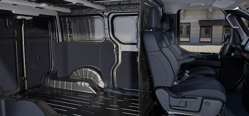 Kia PV5 Cargo belső tér, rakodótér, ülések
